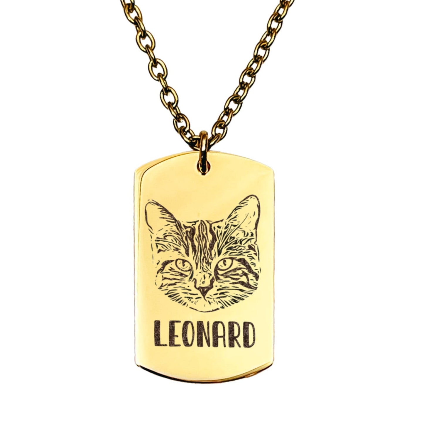 CUSTOM PET PHOTO MEN'S NECKLACE - Avy + Tay