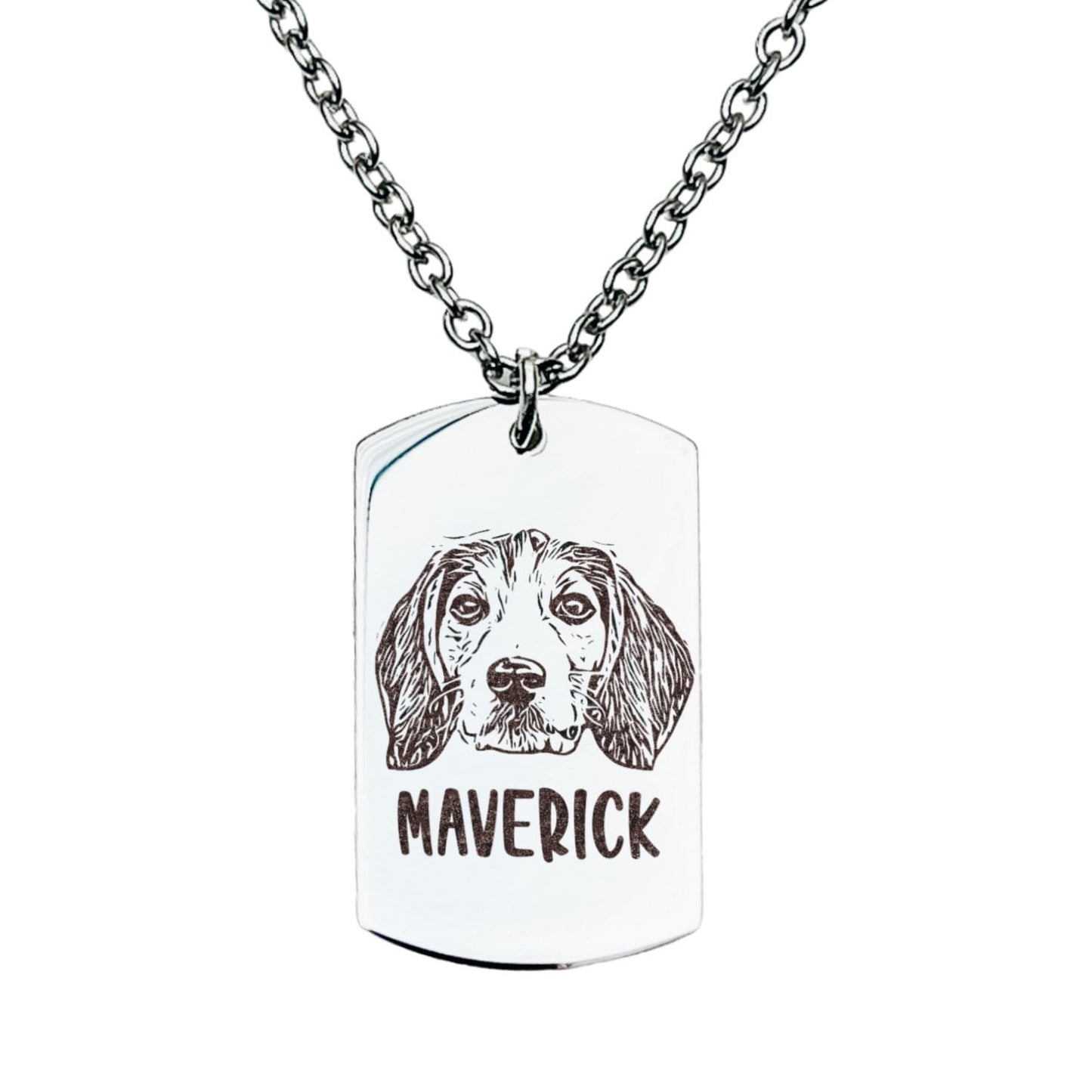 CUSTOM PET PHOTO MEN'S NECKLACE - Avy + Tay