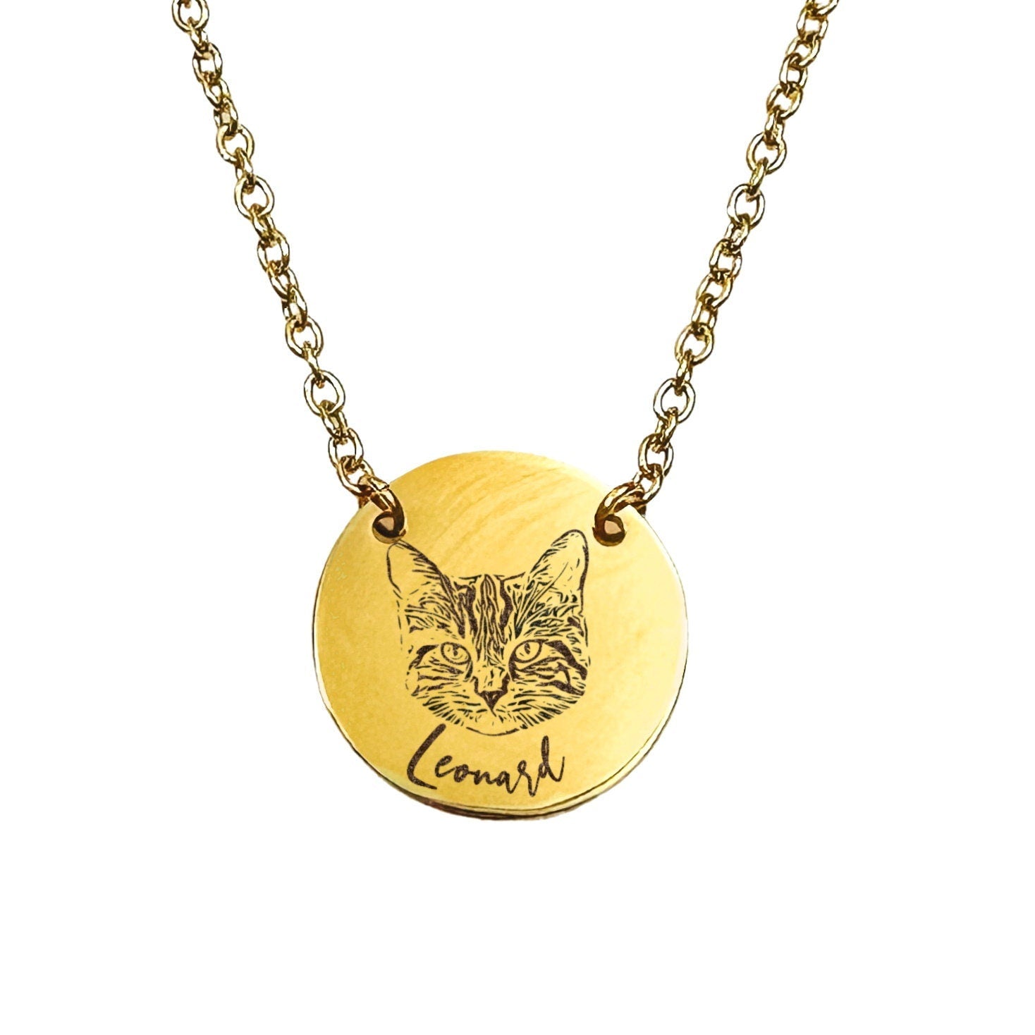 CUSTOM PET PHOTO NECKLACE - Avy + Tay