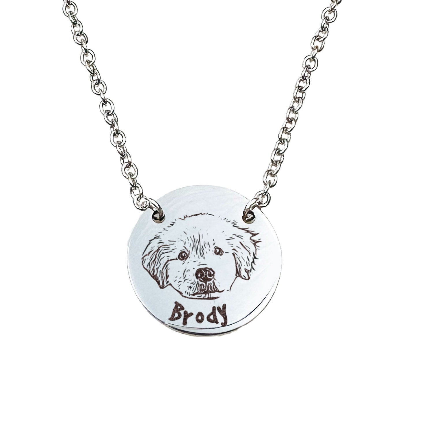 CUSTOM PET PHOTO NECKLACE - Avy + Tay