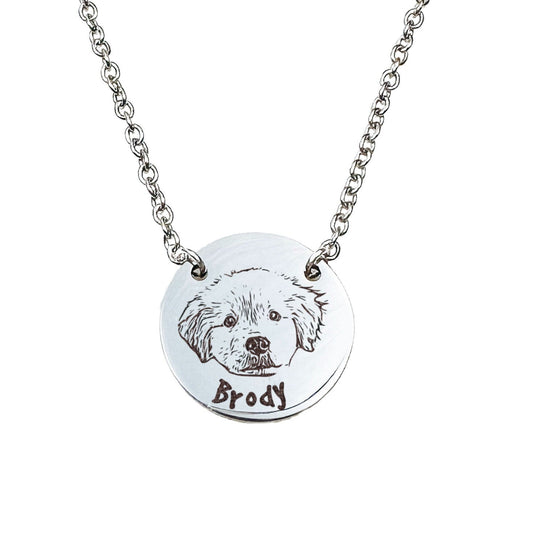 CUSTOM PET PHOTO NECKLACE - Avy + Tay