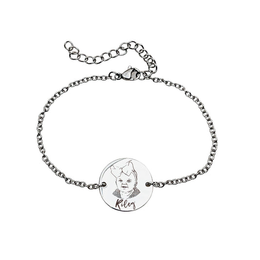 CUSTOM PORTRAIT BRACELET - Avy + Tay