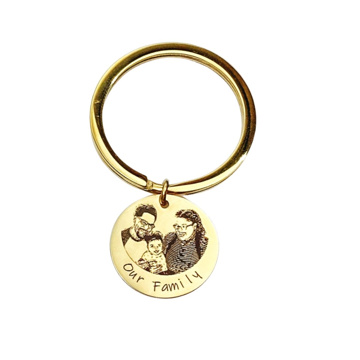 CUSTOM PORTRAIT KEYCHAIN - Avy + Tay