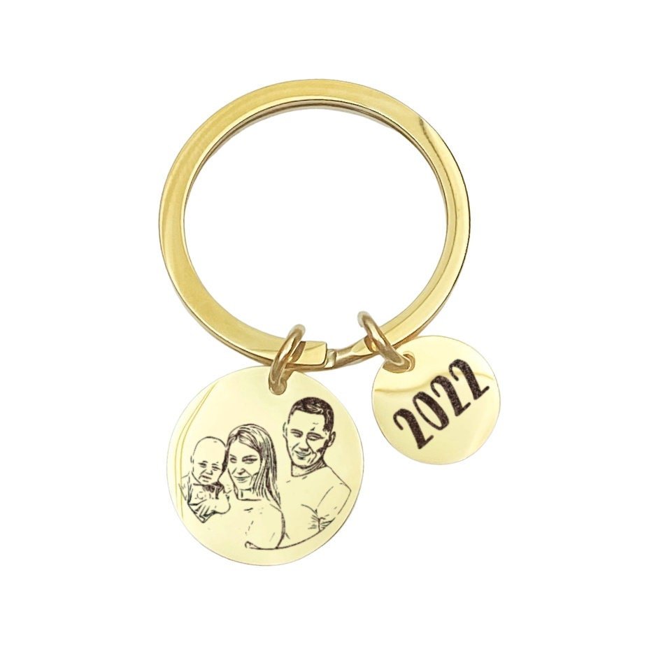 CUSTOM PORTRAIT KEYCHAIN - Avy + Tay