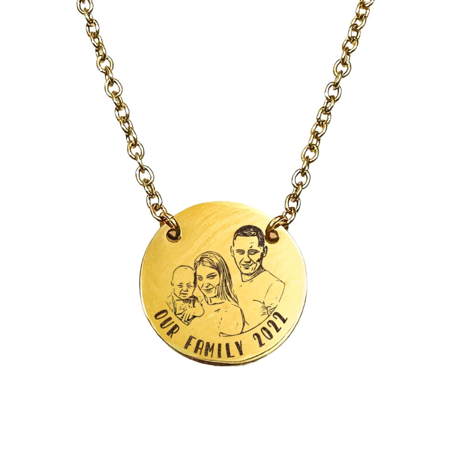 CUSTOM PORTRAIT NECKLACE - Avy + Tay