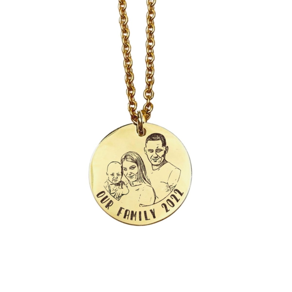 CUSTOM PORTRAIT NECKLACE - Avy + Tay