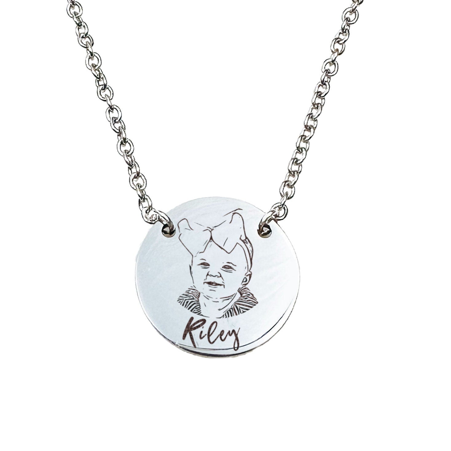 CUSTOM PORTRAIT NECKLACE - Avy + Tay