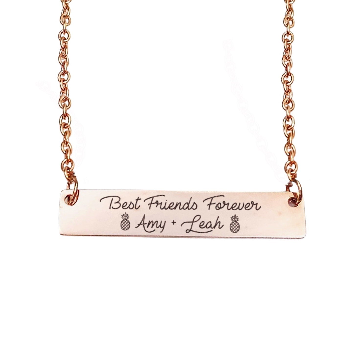 CUSTOMIZABLE BAR NECKLACE - Avy + Tay