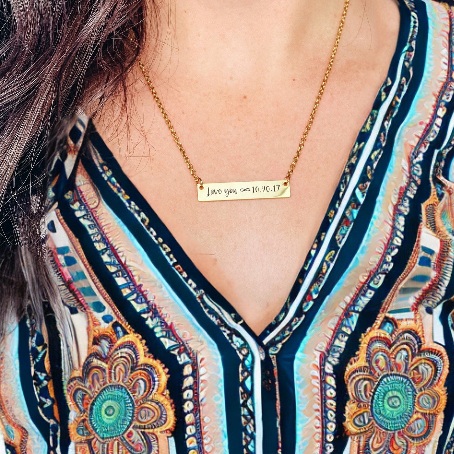 CUSTOMIZABLE BAR NECKLACE - Avy + Tay