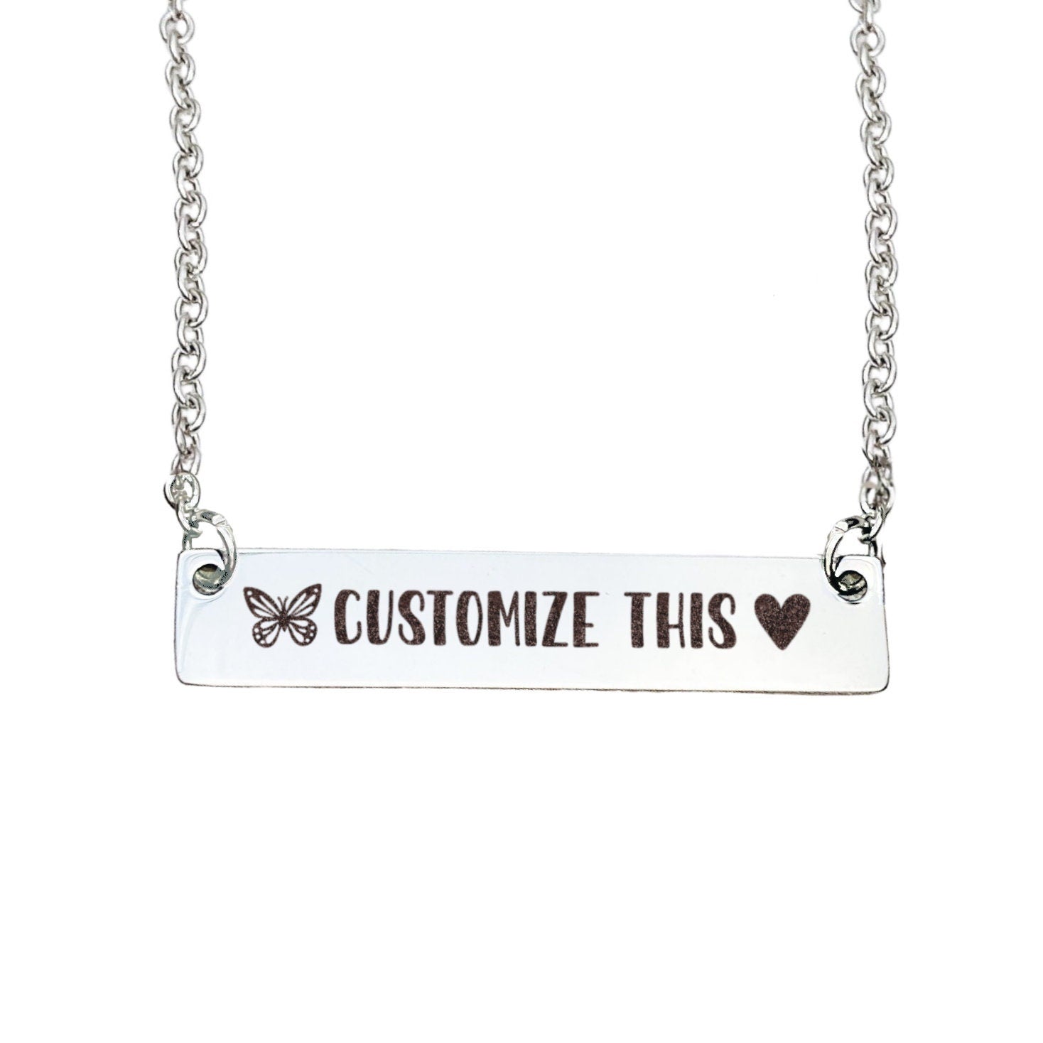 CUSTOMIZABLE BAR NECKLACE - Avy + Tay