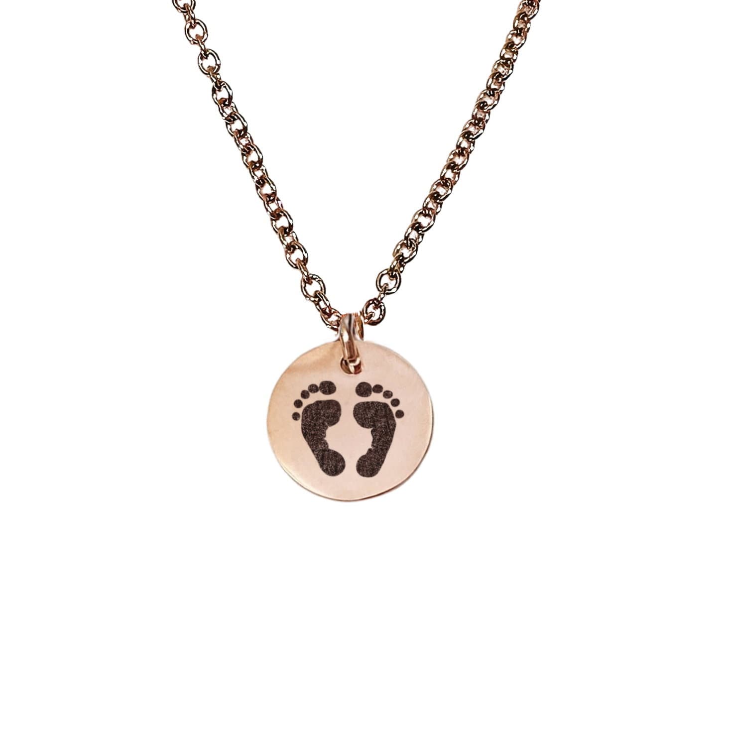 DAINTY BABY FEET NECKLACE - Avy + Tay