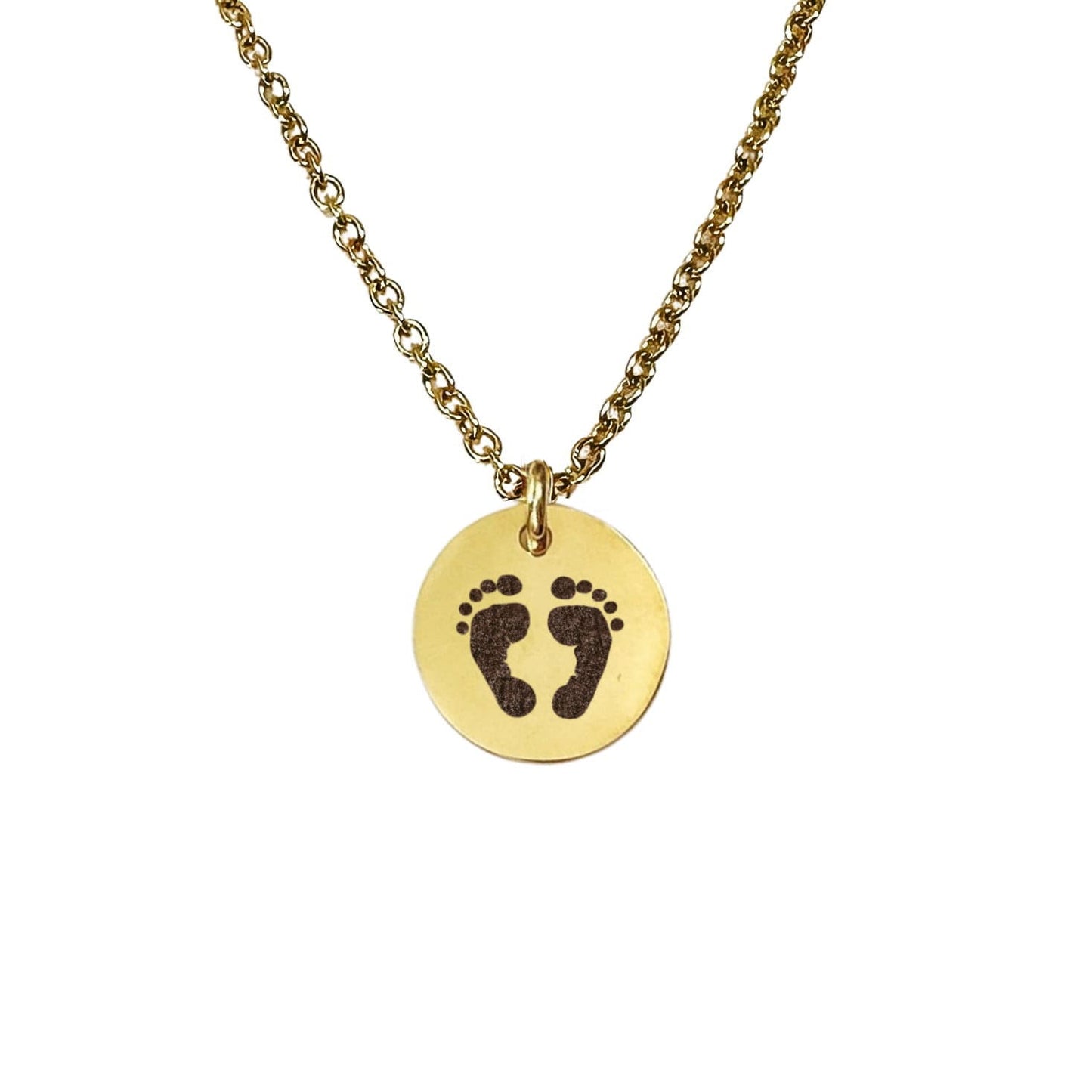 DAINTY BABY FEET NECKLACE - Avy + Tay