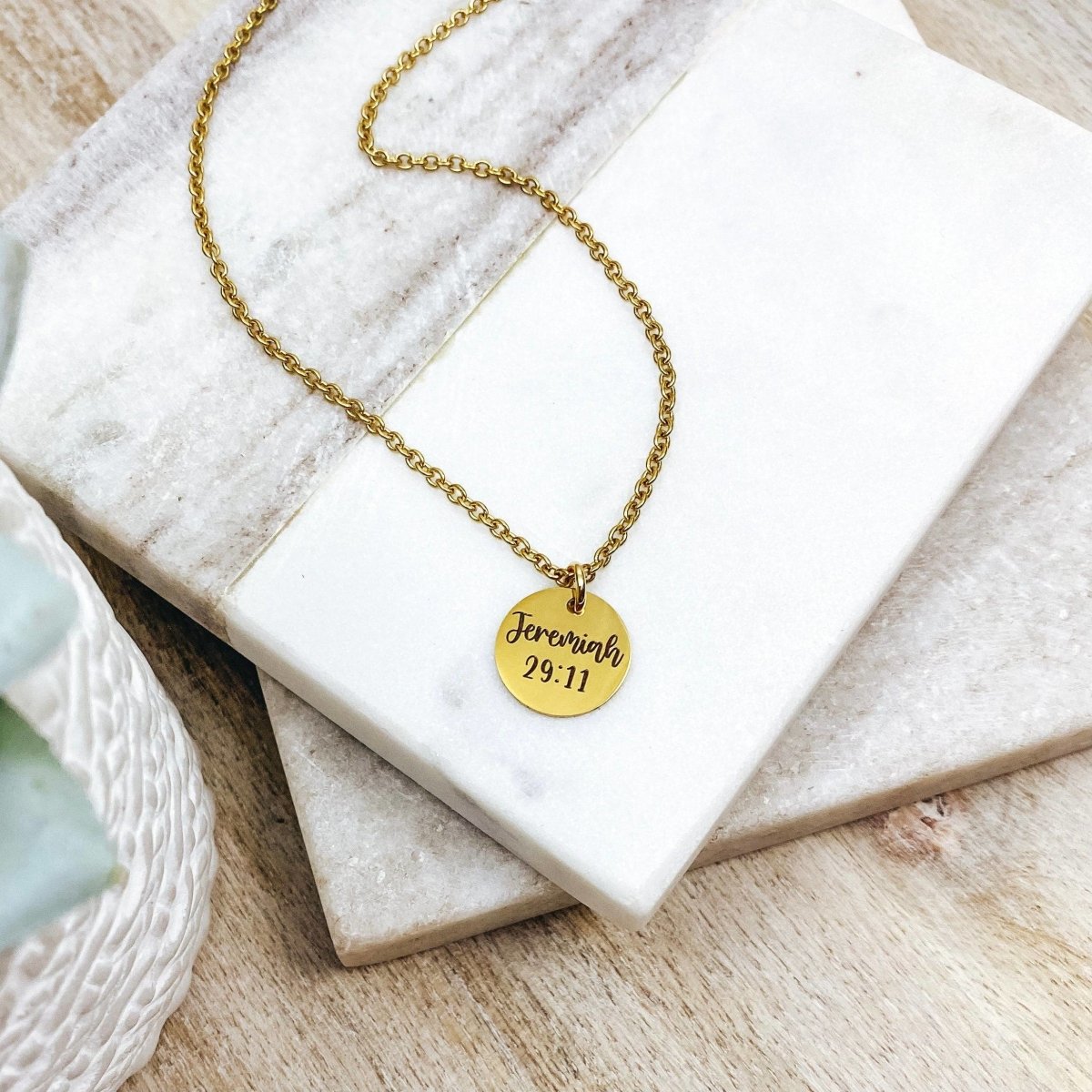 DAINTY BIBLE VERSE NECKLACE - Avy + Tay