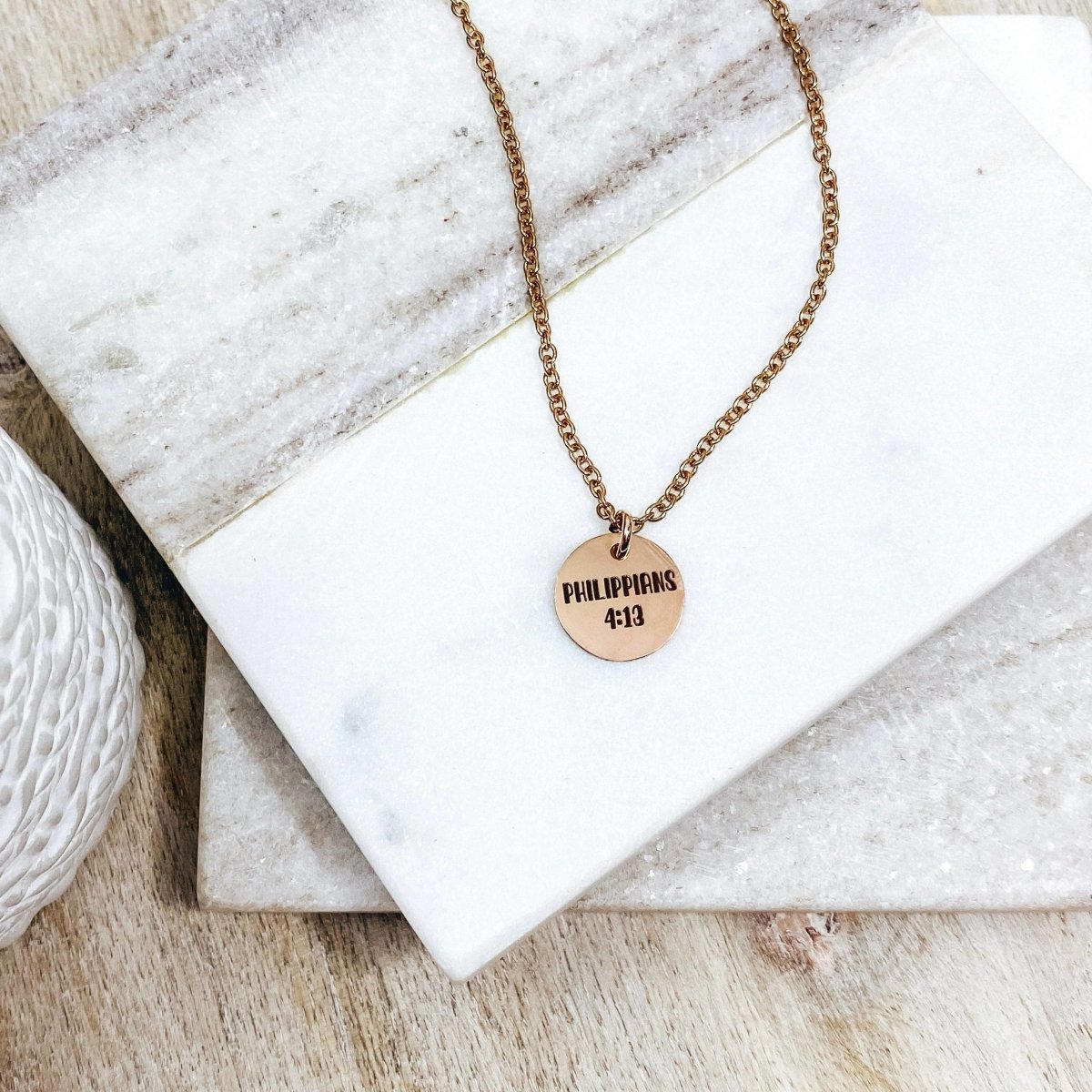 DAINTY BIBLE VERSE NECKLACE - Avy + Tay