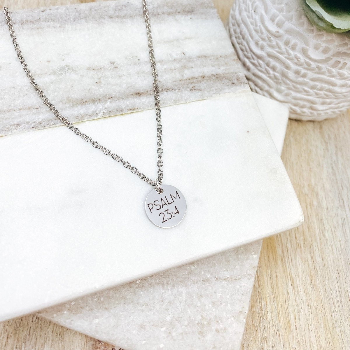 DAINTY BIBLE VERSE NECKLACE - Avy + Tay