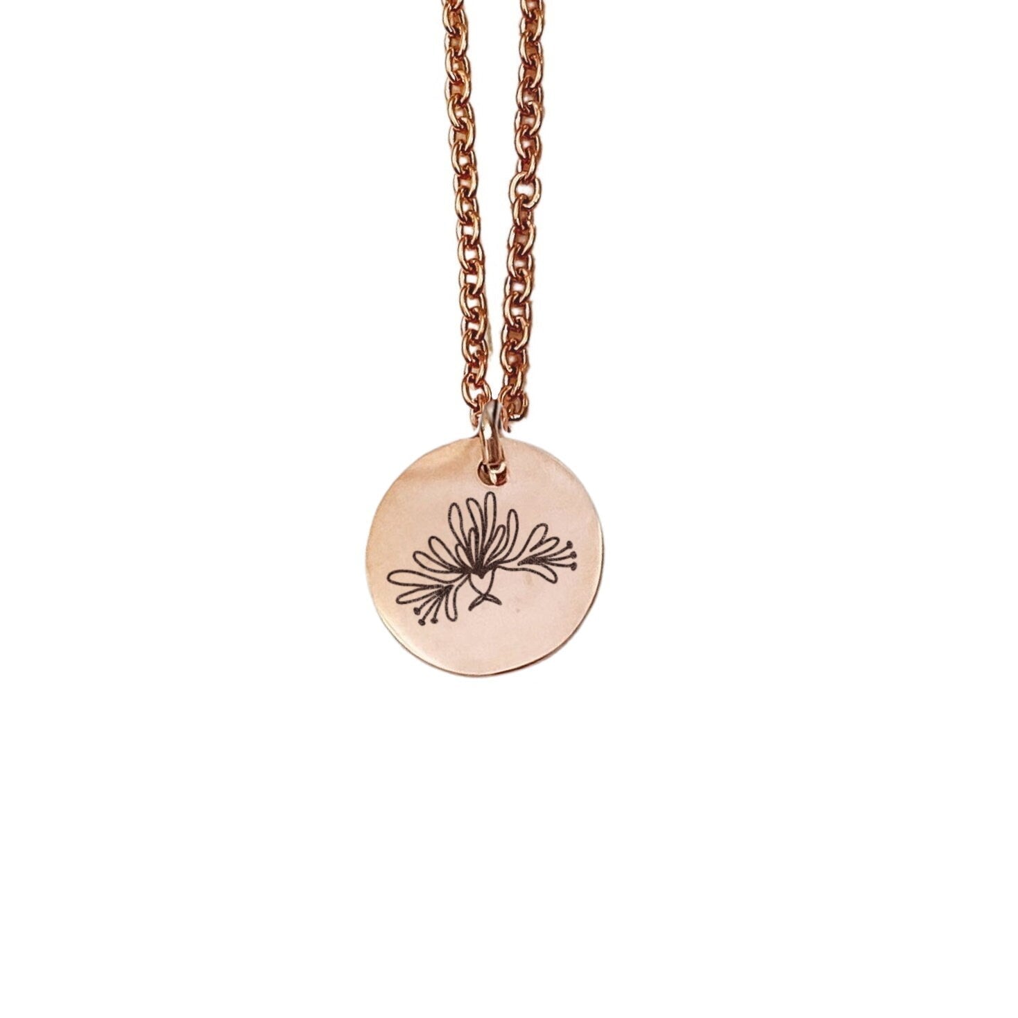 DAINTY BIRTH FLOWER NECKLACE - Avy + Tay