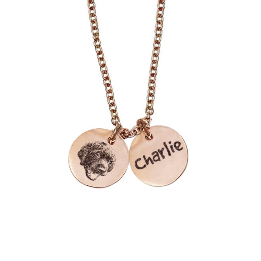 DAINTY CUSTOM PET NECKLACE - Avy + Tay