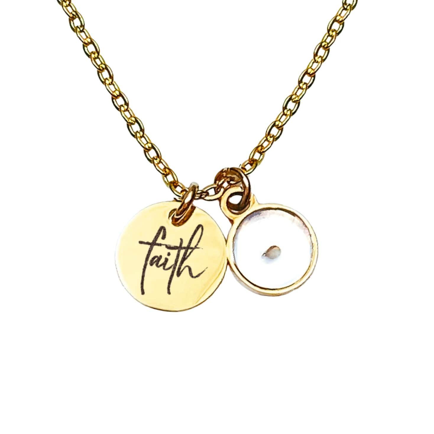 DAINTY FAITH MUSTARD SEED NECKLACE - Avy + Tay