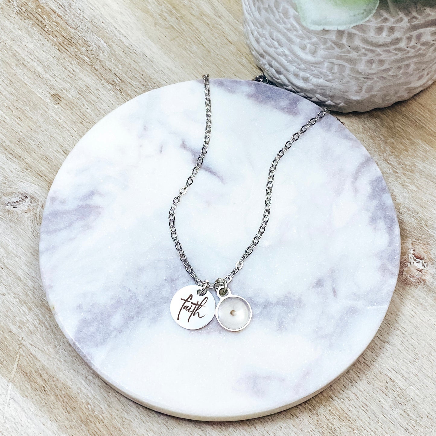 DAINTY FAITH MUSTARD SEED NECKLACE - Avy + Tay