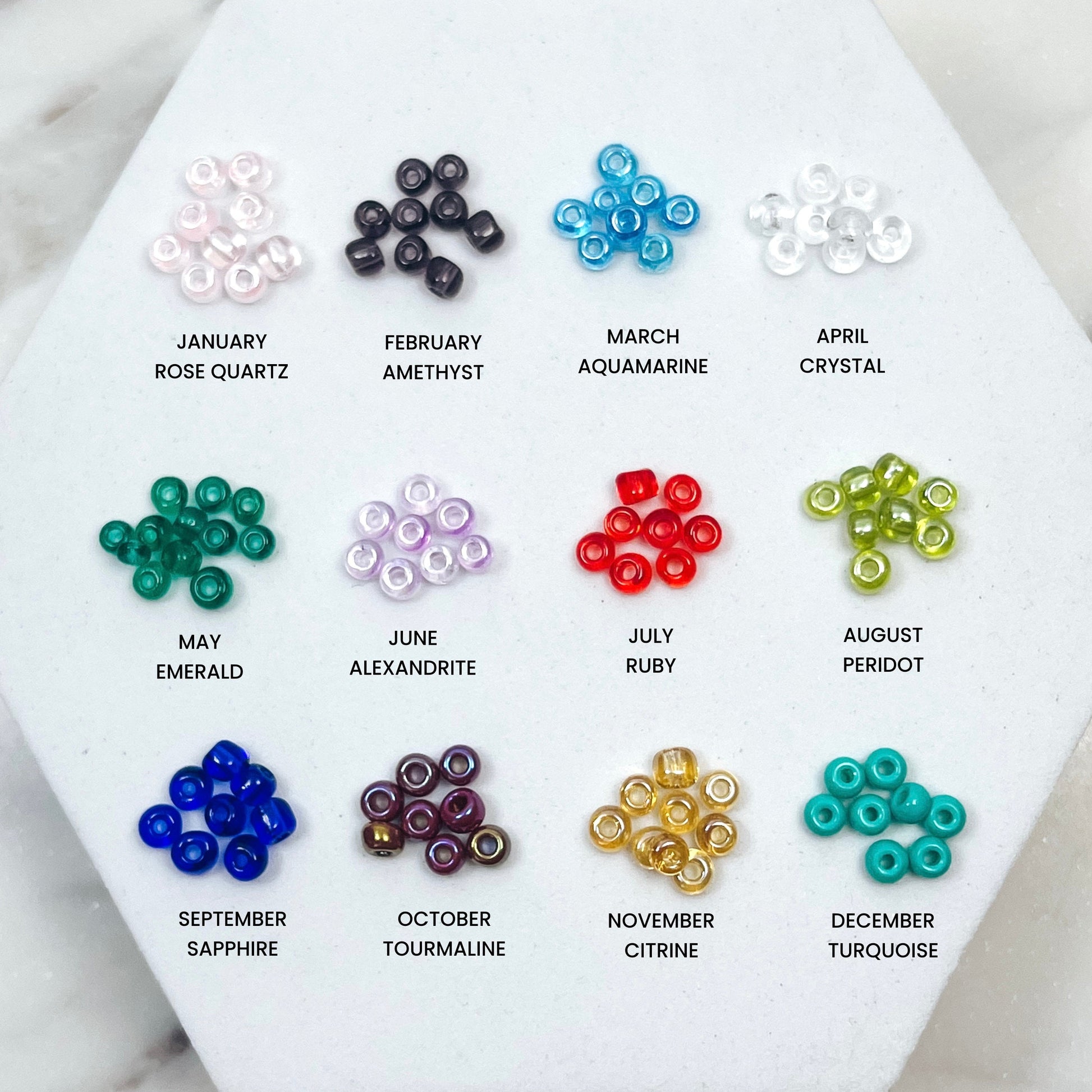 DAINTY FAMILY BIRTHSTONE BEADED BRACELET - Avy + Tay