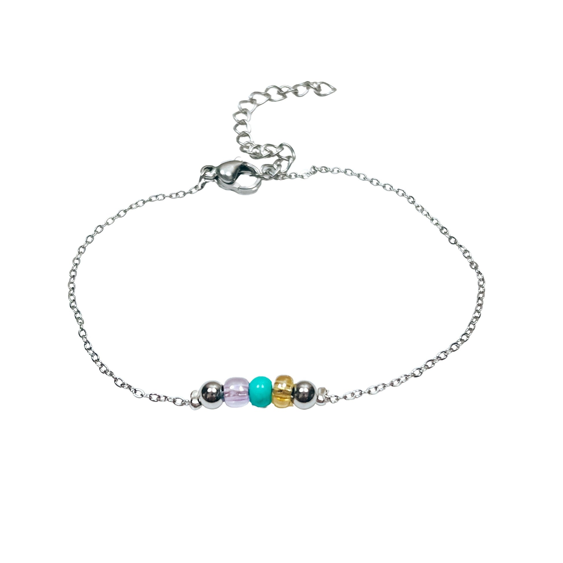 DAINTY FAMILY BIRTHSTONE BEADED BRACELET - Avy + Tay