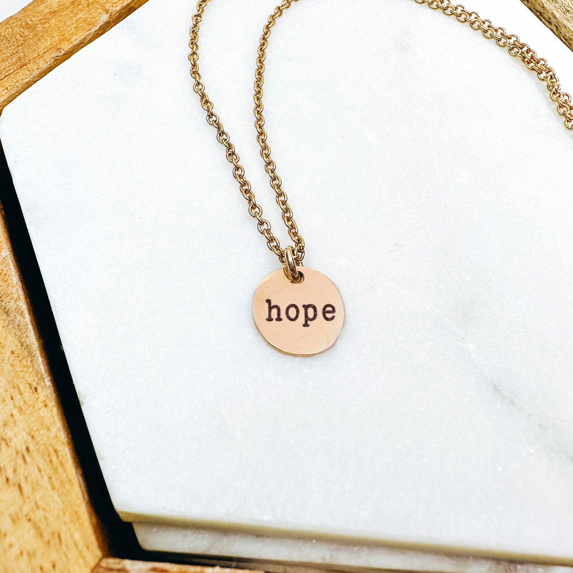 DAINTY HOPE NECKLACE - Avy + Tay