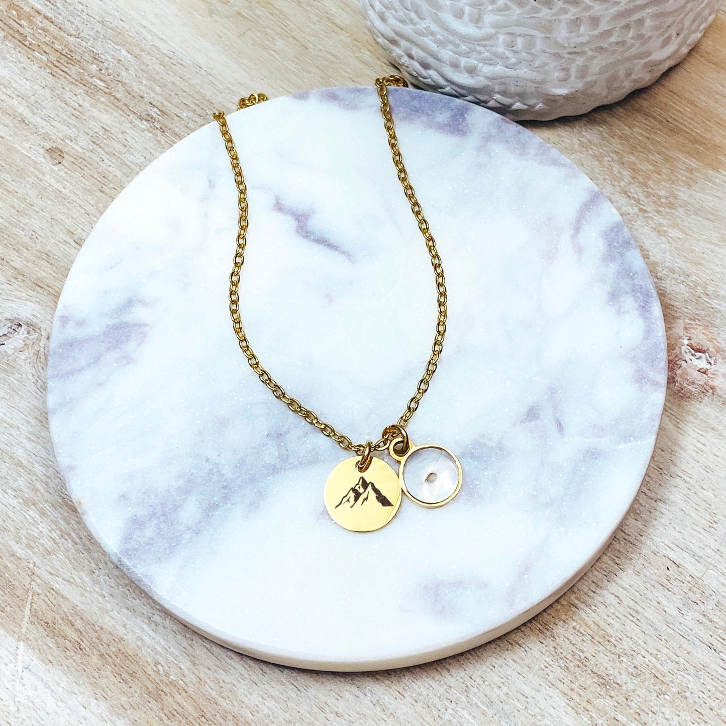 DAINTY MOUNTAIN MUSTARD SEED NECKLACE - Avy + Tay