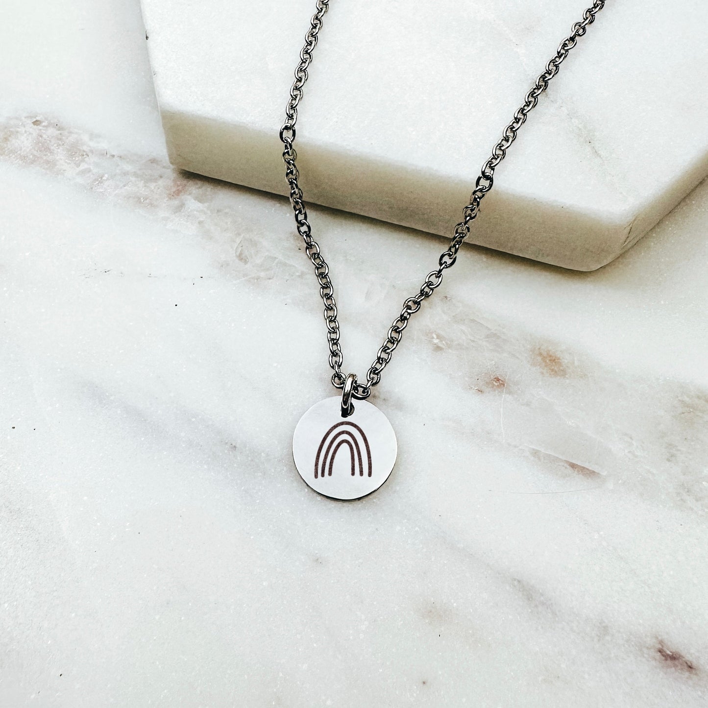 DAINTY RAINBOW NECKLACE - Avy + Tay