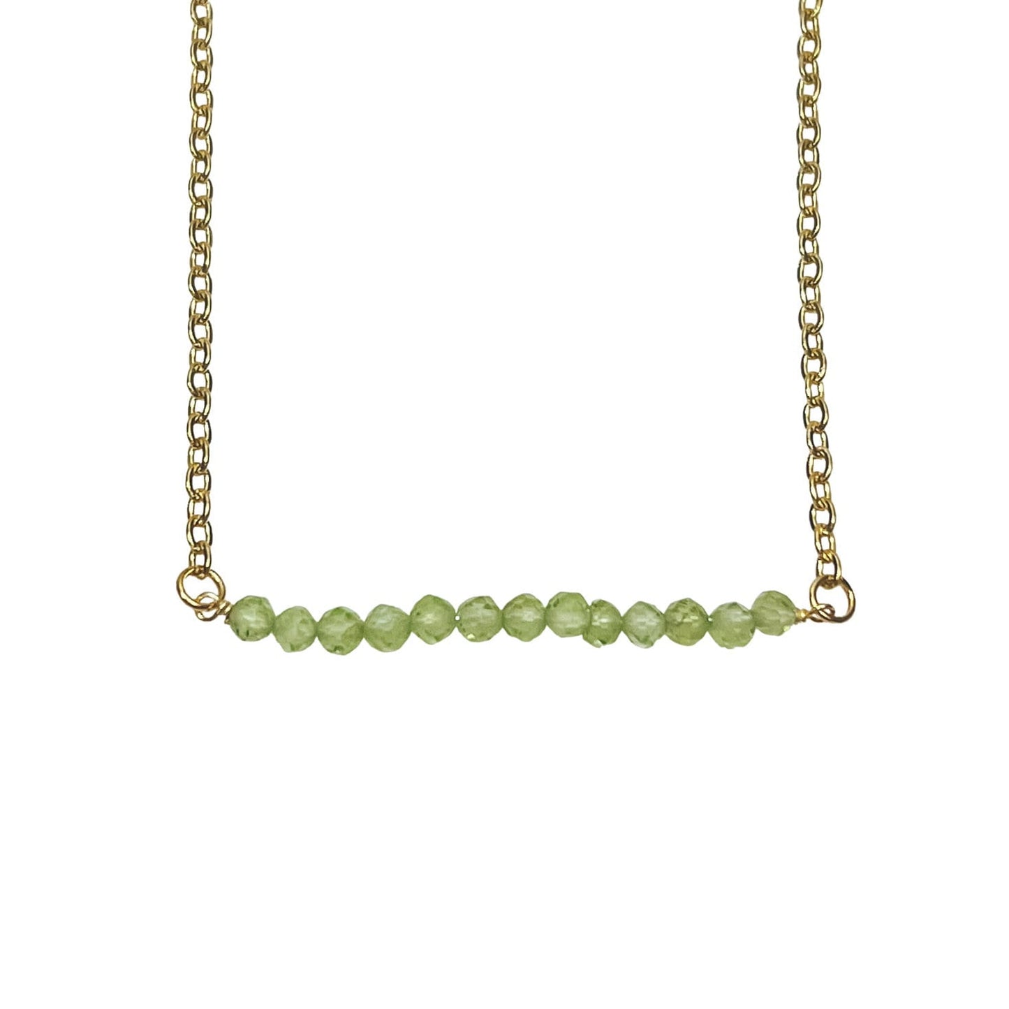 DAINTY RAW BIRTHSTONE BAR NECKLACE - Avy + Tay