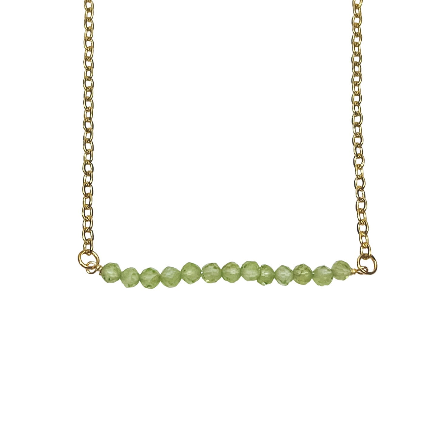 DAINTY RAW BIRTHSTONE BAR NECKLACE - Avy + Tay