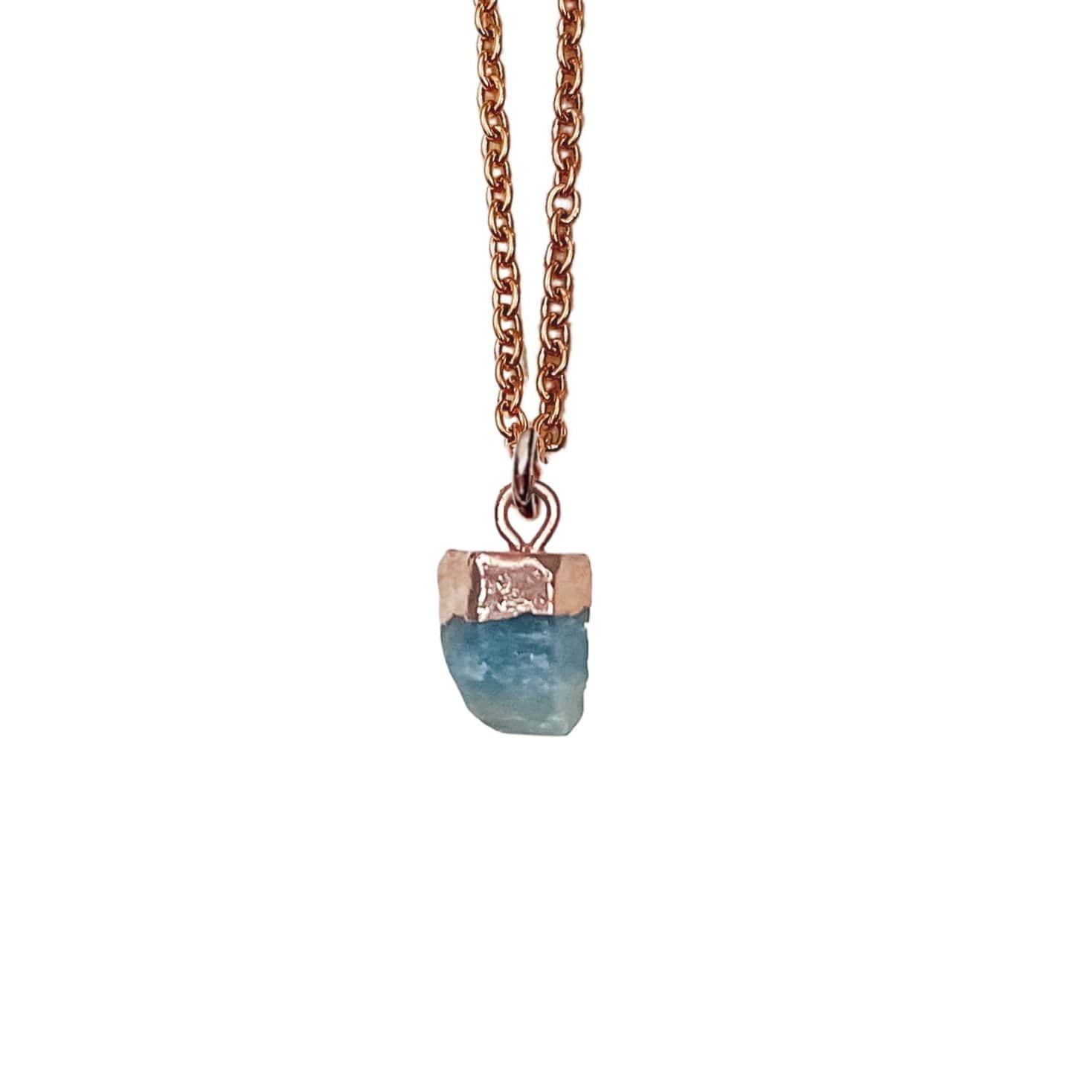 DAINTY RAW BIRTHSTONE NECKLACE - Avy + Tay