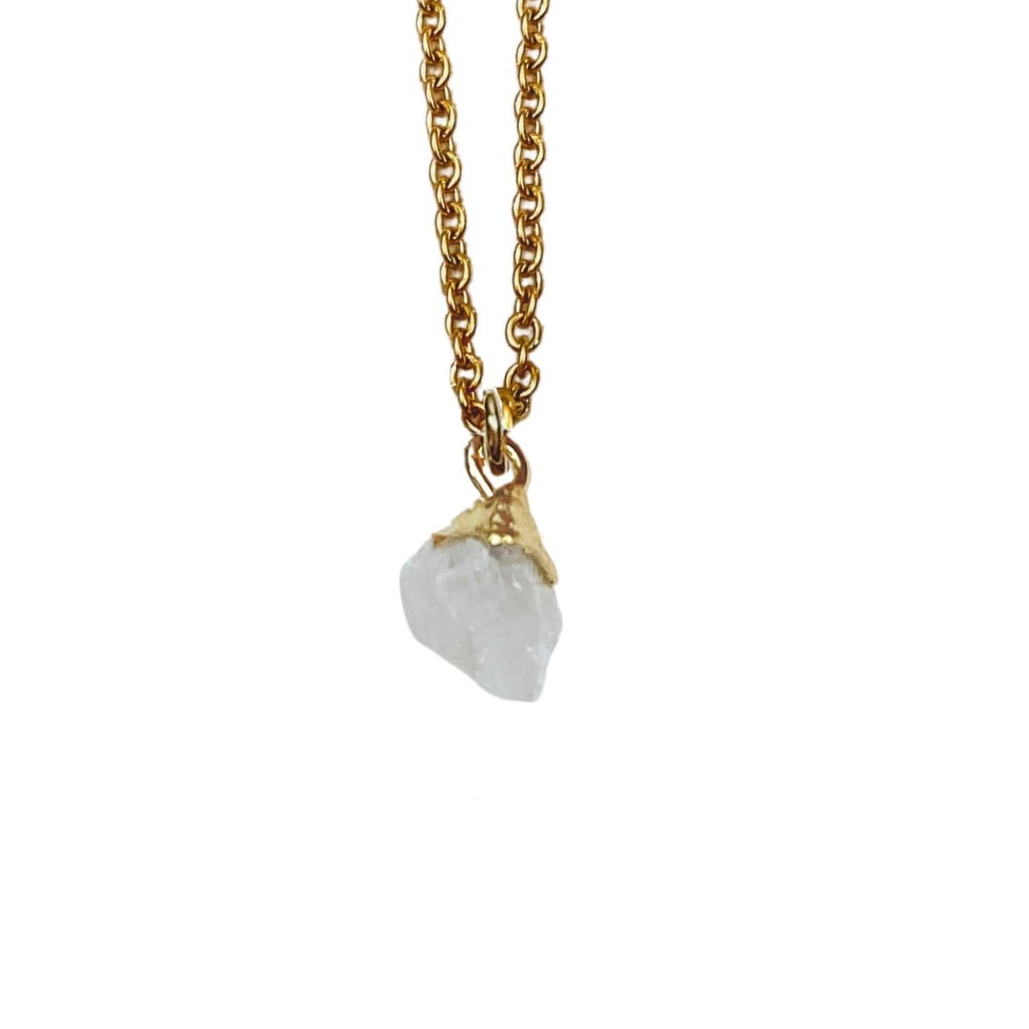 DAINTY RAW BIRTHSTONE NECKLACE - Avy + Tay