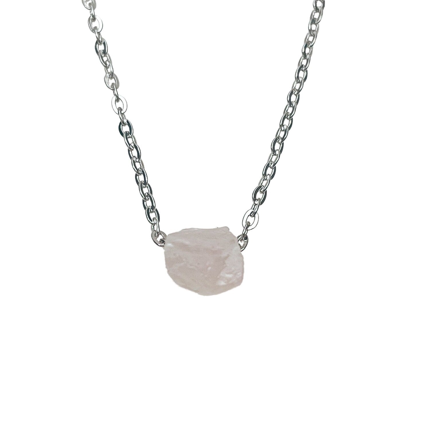 DAINTY RAW BIRTHSTONE NECKLACE - Avy + Tay