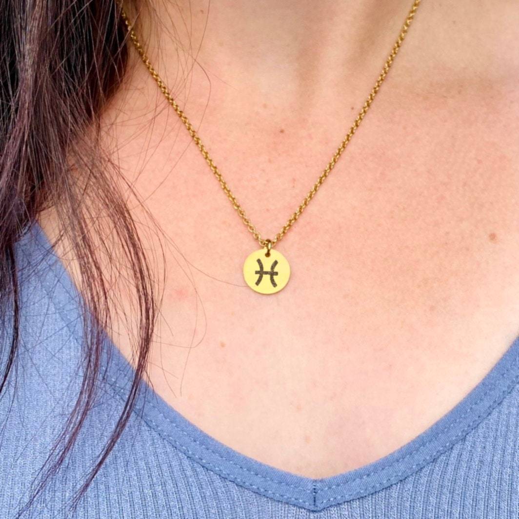 DAINTY ZODIAC SIGN NECKLACE - Avy + Tay