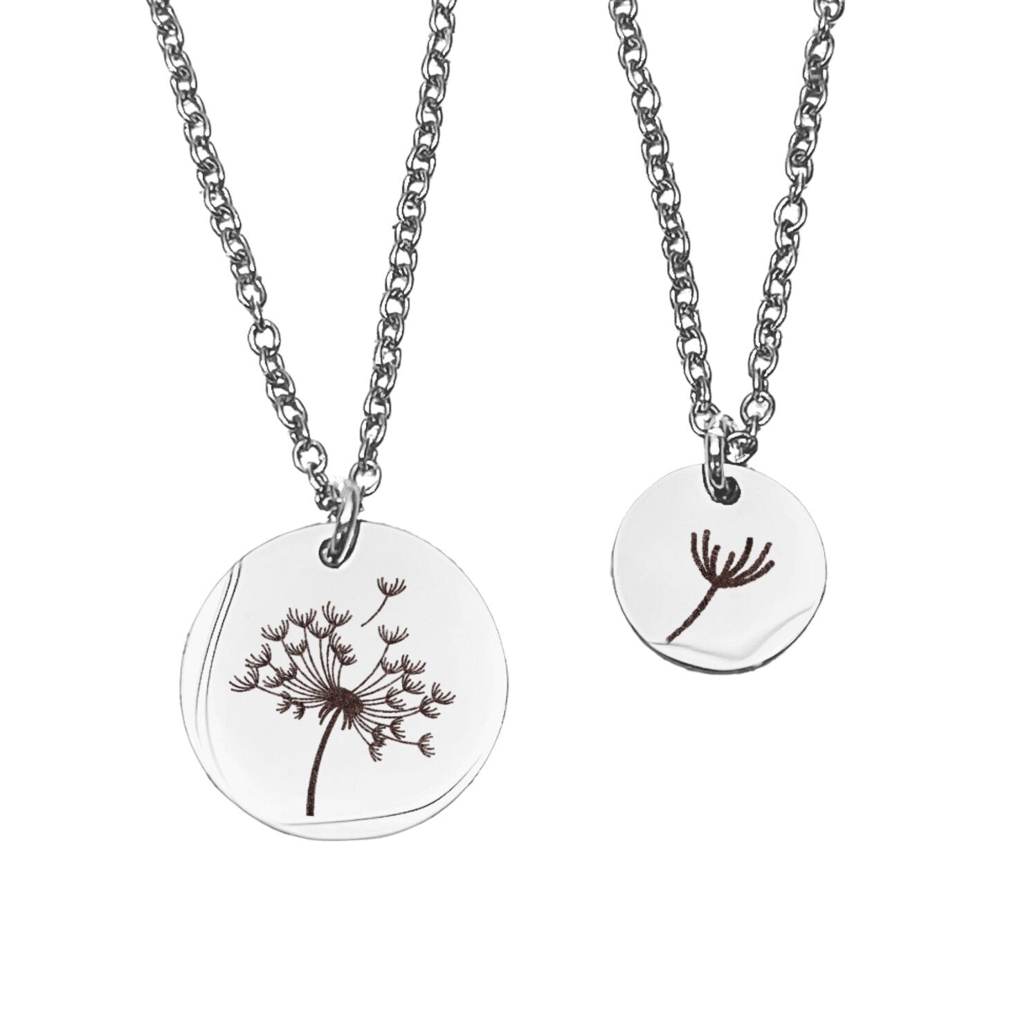 DANDELION MOMMY + ME NECKLACE SET - Avy + Tay