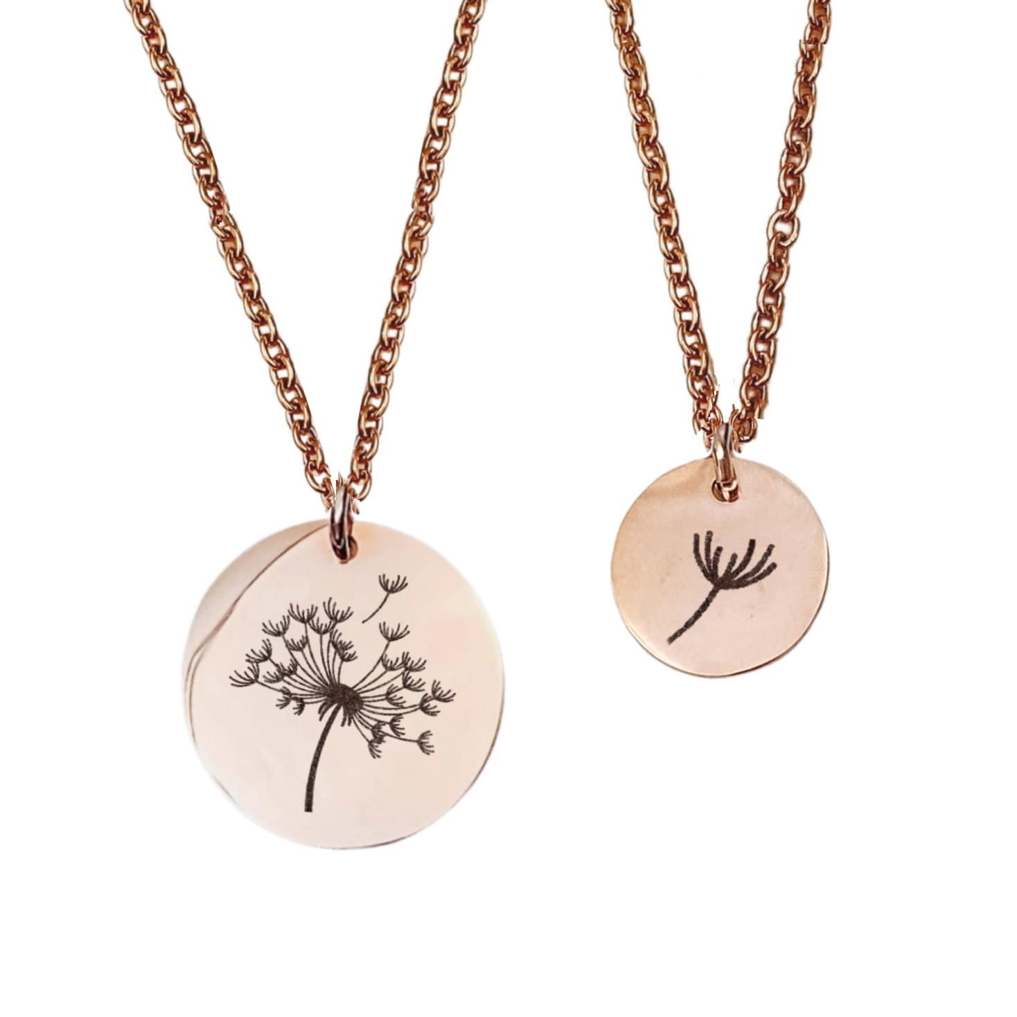 DANDELION MOMMY + ME NECKLACE SET - Avy + Tay