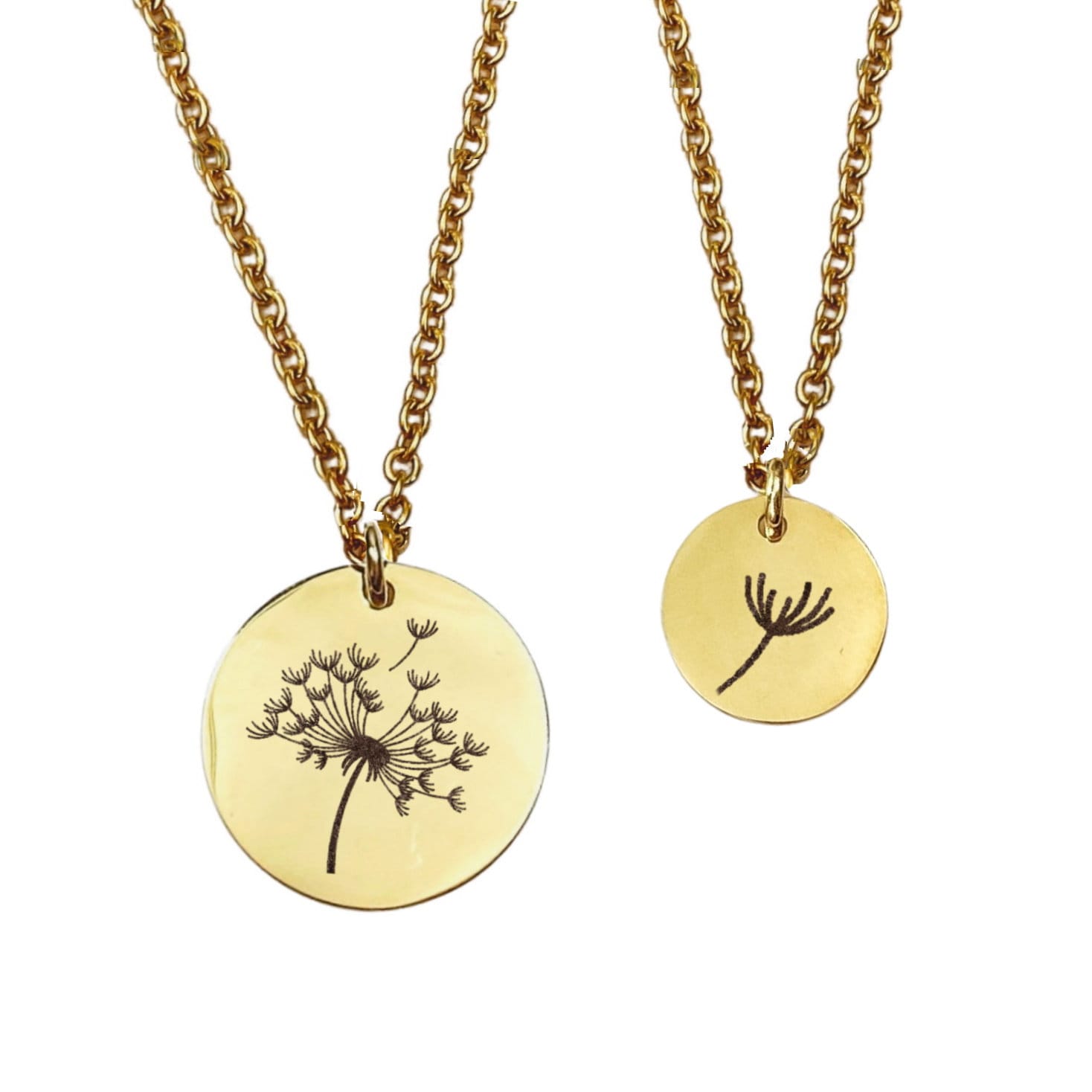 DANDELION MOMMY + ME NECKLACE SET - Avy + Tay