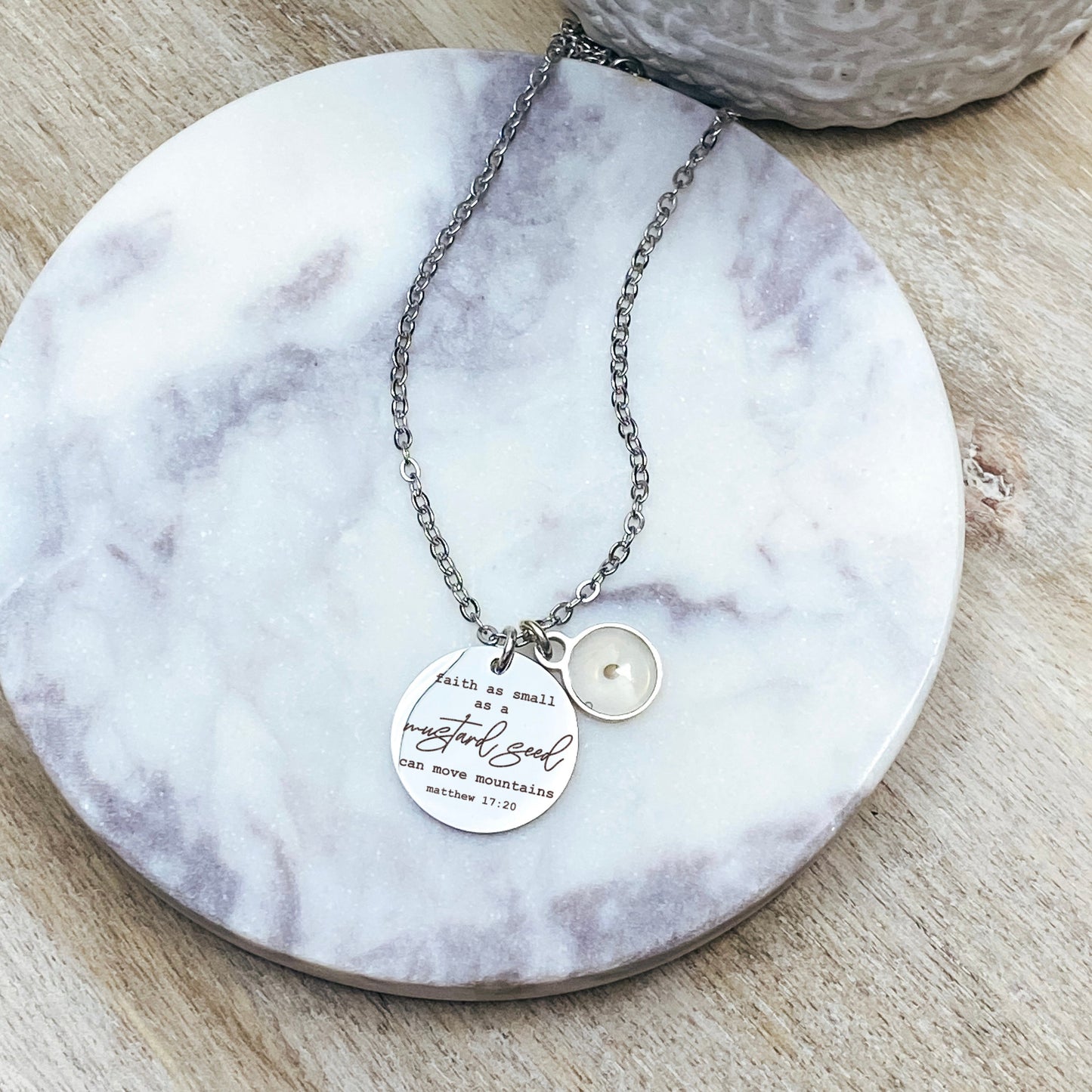 FAITH AS SMALL AS A MUSTARD SEED NECKLACE - Avy + Tay