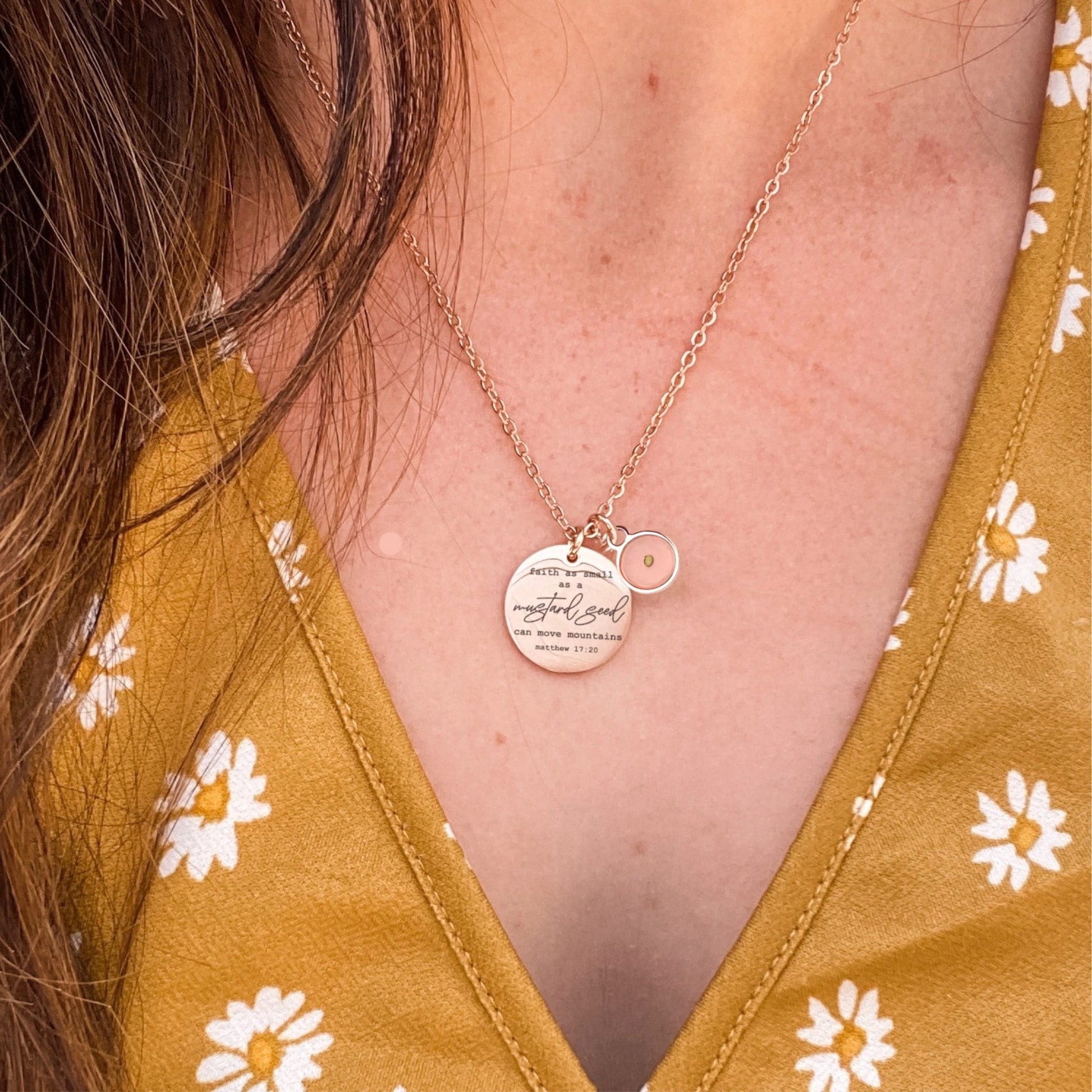 FAITH AS SMALL AS A MUSTARD SEED NECKLACE - Avy + Tay