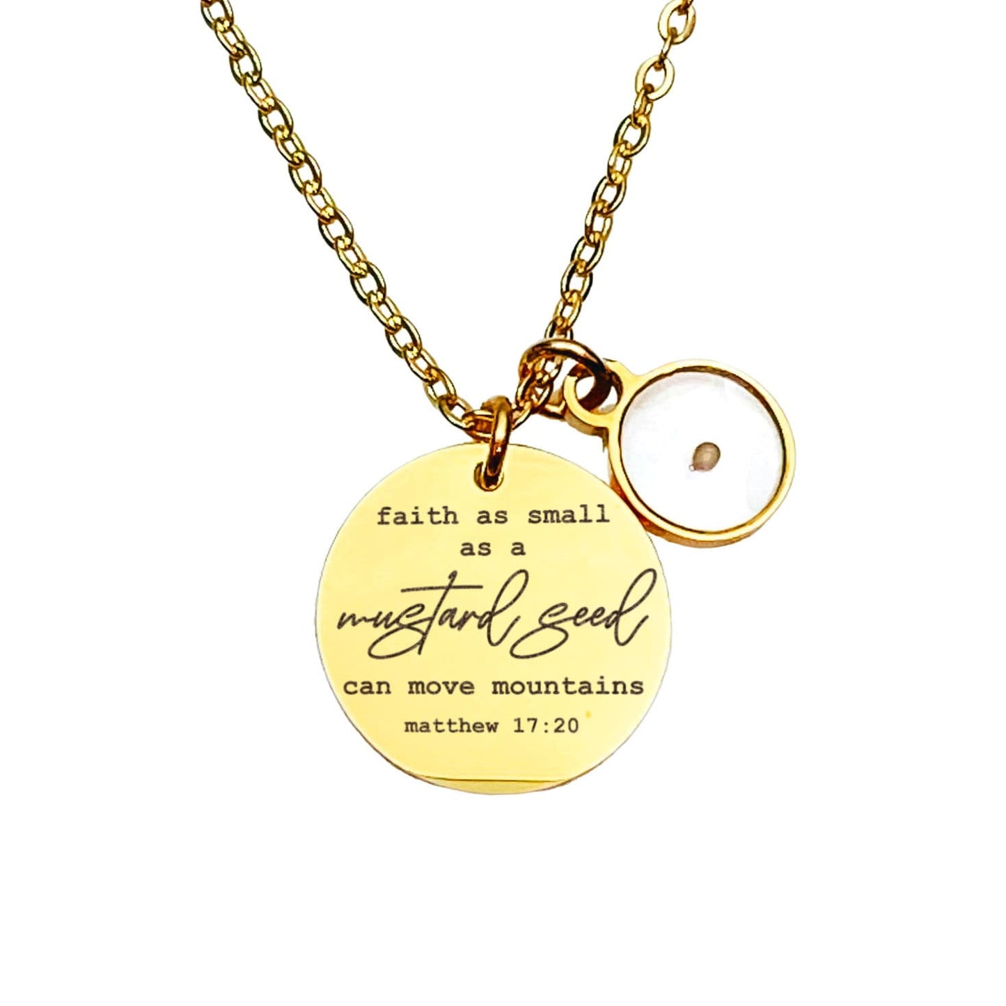 FAITH AS SMALL AS A MUSTARD SEED NECKLACE - Avy + Tay