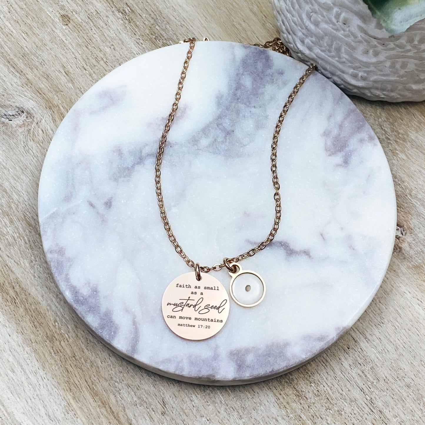 FAITH AS SMALL AS A MUSTARD SEED NECKLACE - Avy + Tay