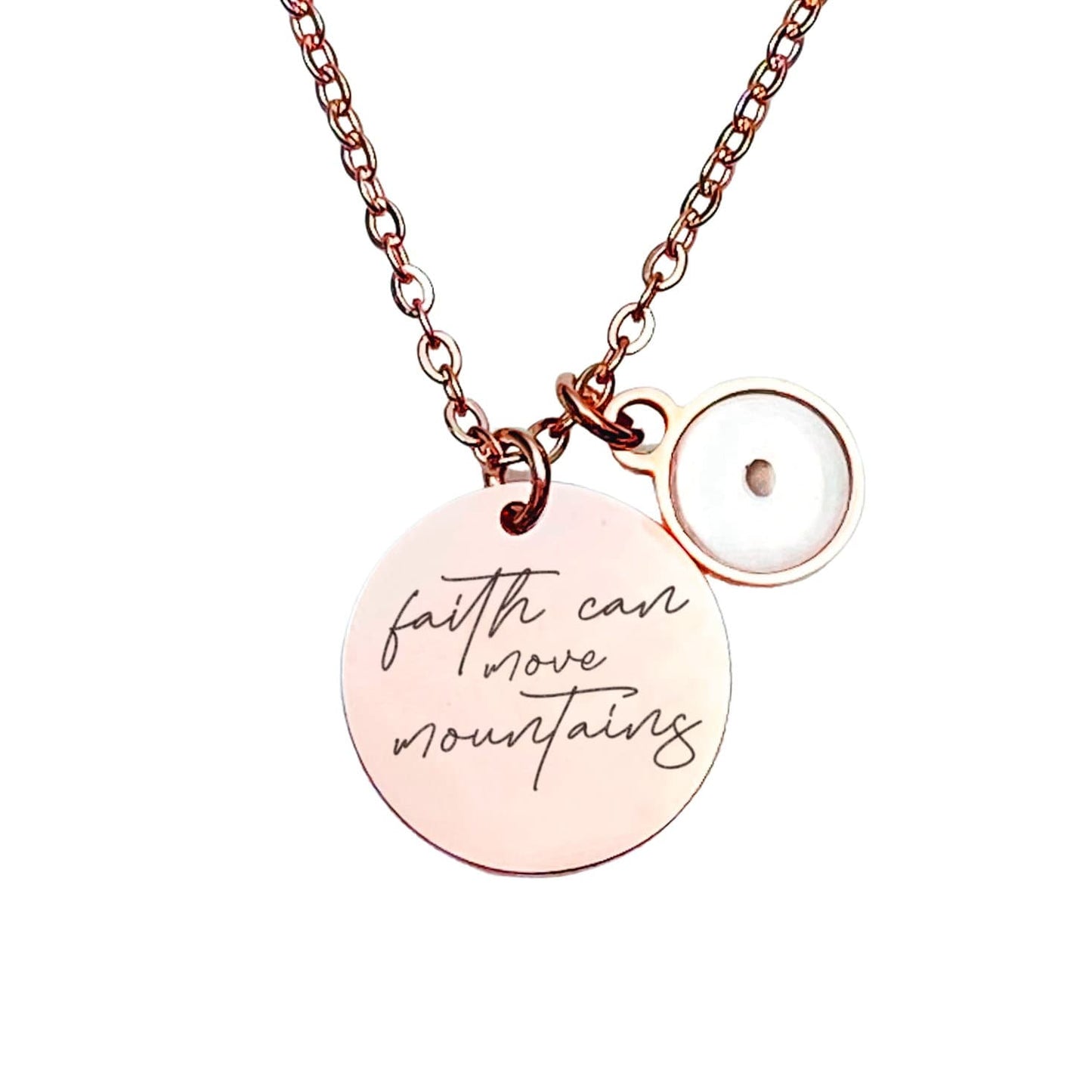 FAITH CAN MOVE MOUNTAINS MUSTARD SEED NECKLACE - Avy + Tay