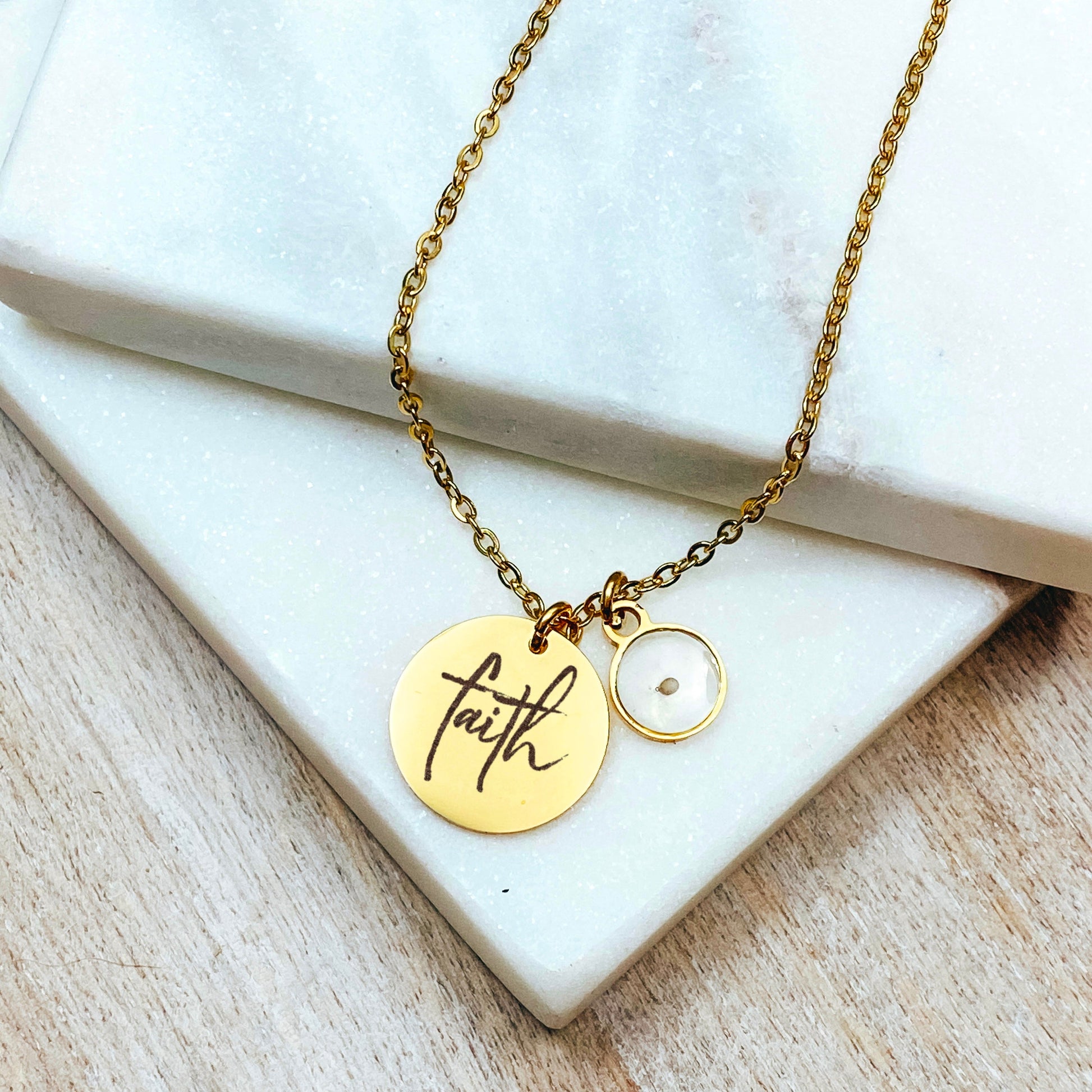 FAITH MUSTARD SEED NECKLACE - Avy + Tay