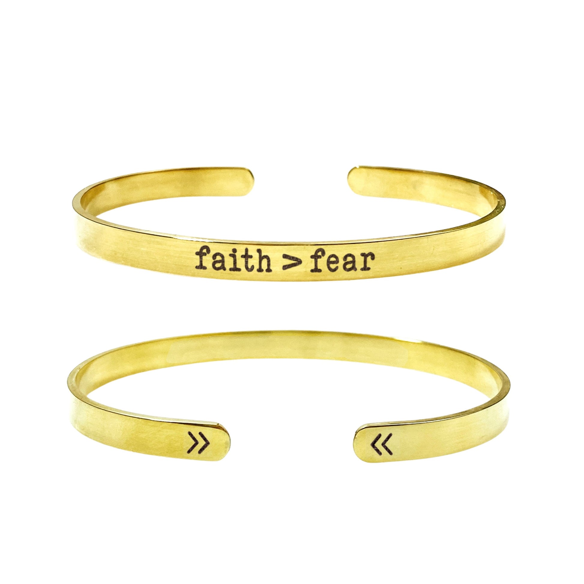 FAITH OVER FEAR CUFF - Avy + Tay