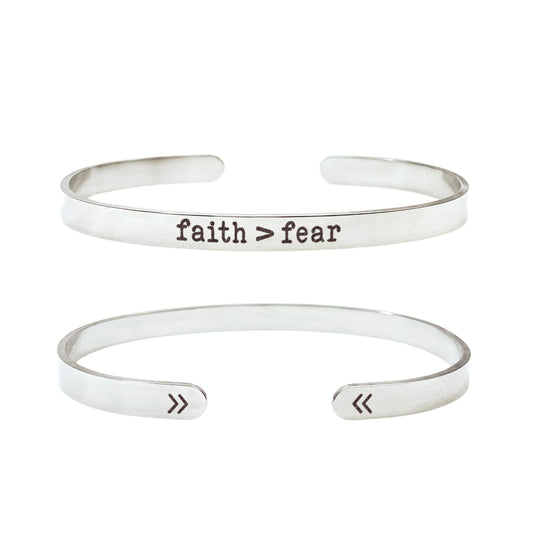 FAITH OVER FEAR CUFF - Avy + Tay