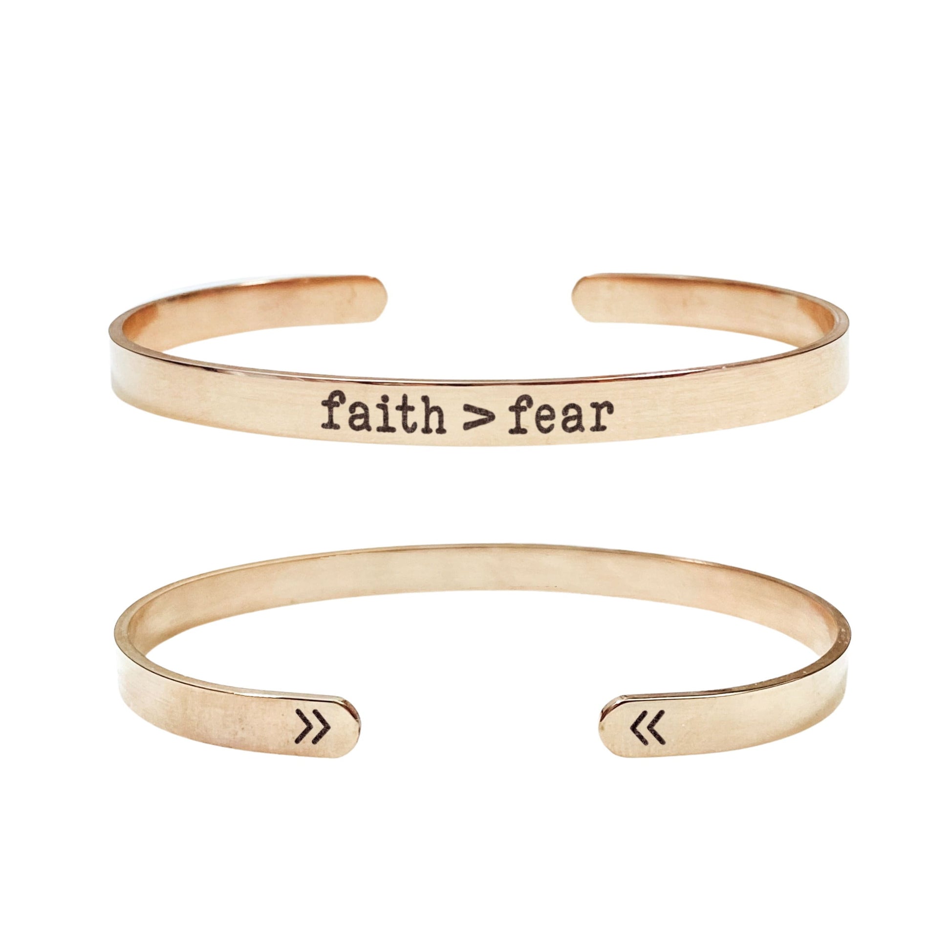 FAITH OVER FEAR CUFF - Avy + Tay