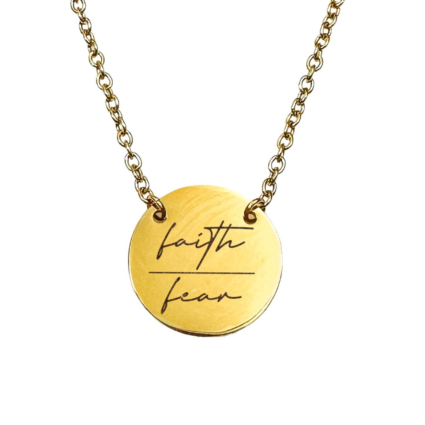 FAITH OVER FEAR NECKLACE - Avy + Tay