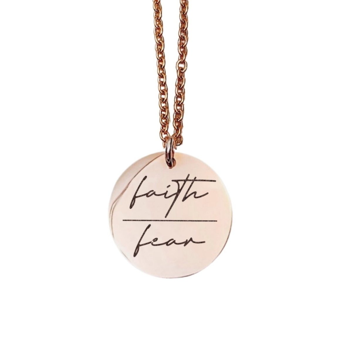 FAITH OVER FEAR NECKLACE - Avy + Tay