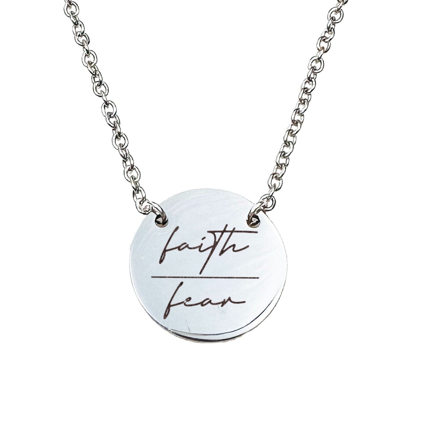 FAITH OVER FEAR NECKLACE - Avy + Tay