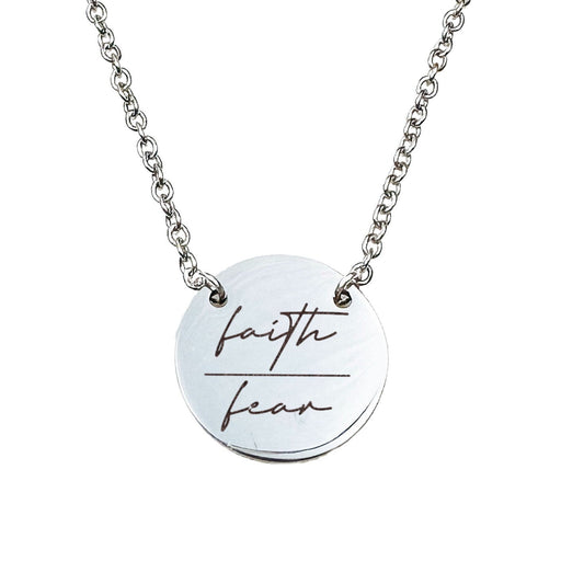 FAITH OVER FEAR NECKLACE - Avy + Tay